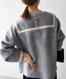 【シップス フォー ウィメン/SHIPS】の《追加 》SHIPS any バイカラー セーラー デザイン プルオーバー 人気、トレンドファッション・服の通販 founy(ファニー) ファッション Fashion レディースファッション Fashion for Women トップス・カットソー Cut & Sew Tops カジュアルプルオーバー・ニットトップス Pullovers & Knit Tops / Casual Pullovers ウォーム Warm Fabric シンプル Simple, Minimal ボトム Bottoms, Lower Wear モコモコ Fuzzy, Fluffy A/W・秋冬 Autumn/Winter 2025年 2025 2025-2026秋冬・A/W Autumn/Winter 2025–26 AW25–26 |ID:prp329100004739078