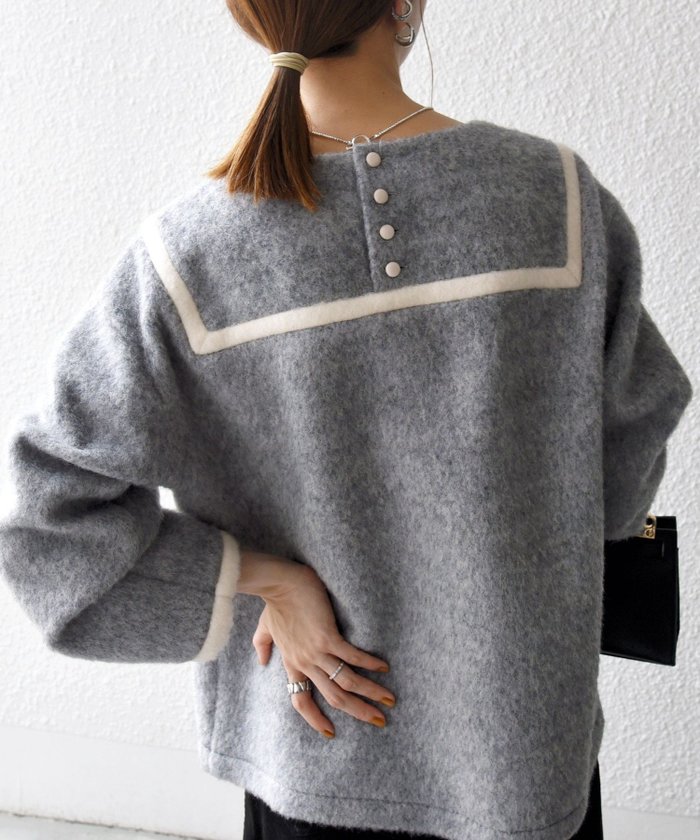 【シップス フォー ウィメン/SHIPS】の《追加 》SHIPS any バイカラー セーラー デザイン プルオーバー インテリア・キッズ・メンズ・レディースファッション・服の通販 founy(ファニー) https://founy.com/ ファッション Fashion レディースファッション Fashion for Women トップス・カットソー Cut & Sew Tops カジュアルプルオーバー・ニットトップス Pullovers & Knit Tops / Casual Pullovers ウォーム Warm Fabric シンプル Simple, Minimal ボトム Bottoms, Lower Wear モコモコ Fuzzy, Fluffy A/W・秋冬 Autumn/Winter 2025年 2025 2025-2026秋冬・A/W Autumn/Winter 2025–26 AW25–26 |ID: prp329100004739078 ipo3291000000034814942