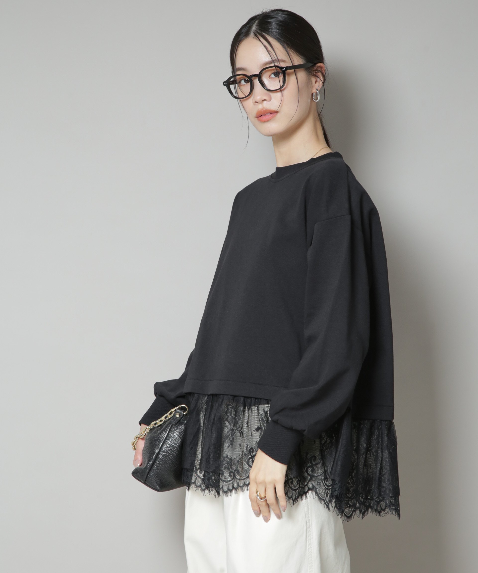 【ナノ ユニバース/nano universe】の裾レースコンビペプラムカットトップス インテリア・キッズ・メンズ・レディースファッション・服の通販 founy(ファニー) ファッション Fashion レディースファッション Fashion for Women トップス・カットソー Cut & Sew Tops アクセサリー Fashion Accessories ウォッシャブル Machine Washable スニーカー Sneakers, Trainers チュール Tulip, Tulip Motif トレンド Trend, Trending Now ドッキング Docking, Mixed Material ベーシック Basic, Essential ペプラム Peplum, Flared Hem ボトム Bottoms, Lower Wear レース Lace, Lace Fabric アウトレット Outlet / Clearance おすすめ Recommended / Our Picks エレガント 上品 Elegant 2025年 2025 2025-2026秋冬・A/W Autumn/Winter 2025–26 AW25–26 ブラック|ID: prp329100004739137 ipo3291000000034479170