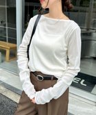 【アンドミー/andme】のベロア チュール サイド ギャザー 袖 トップス アイボリー|ID: prp329100004739148 ipo3291000000034232900