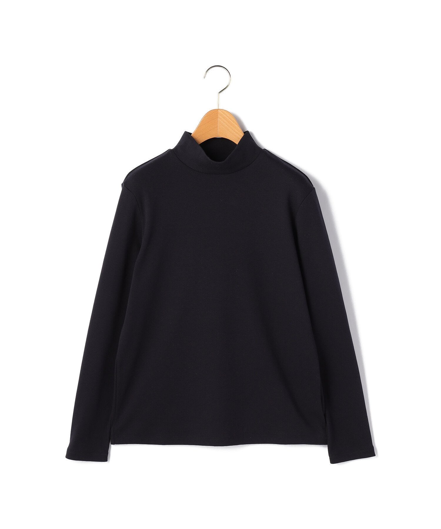 【キース/KEITH】の【Lサイズ】スワイーフライスカットソー インテリア・キッズ・メンズ・レディースファッション・服の通販 founy(ファニー) 　ファッション　Fashion　レディースファッション　Fashion for Women　トップス・カットソー　Cut & Sew Tops　カットソー・ベーシックTシャツ　Cut-and-Sewn Tops / Stretch Tees & Basics　なめらか　Smooth, Silky Texture　カットソー　Cut and Sewn Top　シンプル　Simple, Minimal　ボトルネック　Bottle Neck, Mock Neck　長袖　Long Sleeve, Full Sleeve　ネイビー|ID: prp329100004739154 ipo3291000000034232956