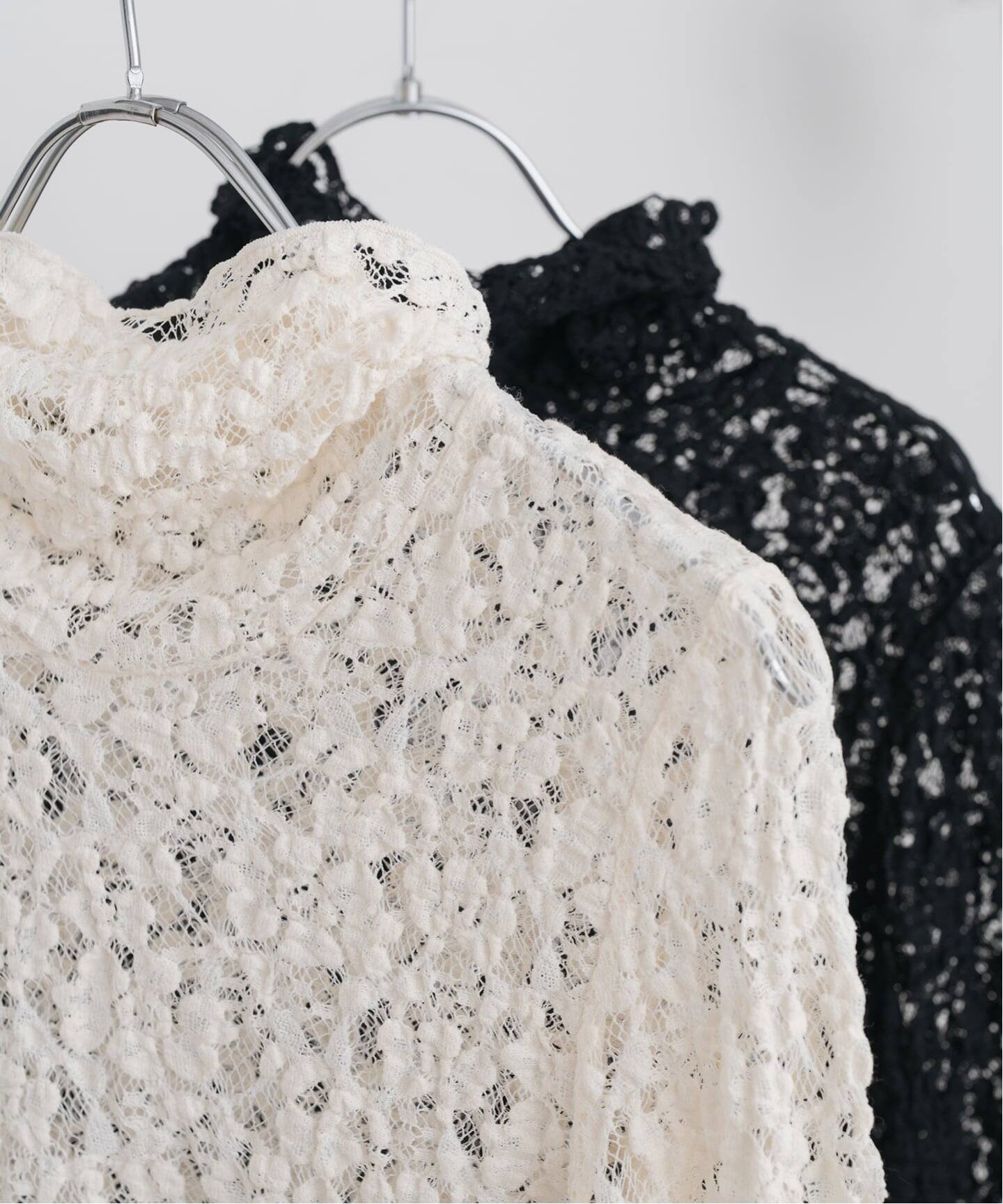 【スピック&スパン/Spick & Span】のシュリンクレースハイネックプルオーバー 人気、トレンドファッション・服の通販 founy(ファニー) ファッション Fashion レディースファッション Fashion for Women トップス・カットソー Cut & Sew Tops カジュアルプルオーバー・ニットトップス Pullovers & Knit Tops / Casual Pullovers カーディガン Cardigan, Knitwear シンプル Simple, Minimal ジャケット Jacket, Outerwear ハイネック High Neck, Mock Neck レース Lace, Lace Fabric エレガント 上品 Elegant other-1|ID: prp329100004739191 ipo3291000000034489191