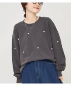 【コーエン/COEN】のハート刺繍裏毛スウェットプルオーバー DK.GRAY|ID: prp329100004739207 ipo3291000000034774278
