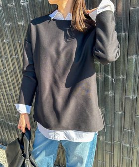 【ロートレ アモン/LAUTRE AMONT】の【WEB限定】ふわっと毛布のぬくもりカットソー≪洗濯機で洗える≫ 人気、トレンドファッション・服の通販 founy(ファニー) ファッション Fashion レディースファッション Fashion for Women トップス・カットソー Cut & Sew Tops カットソー・ベーシックTシャツ Cut-and-Sewn Tops / Stretch Tees & Basics 洗える Machine Washable カットソー Cut and Sewn Top スクエア Square, Square Shape スリット Slit, Slit Detail 長袖 Long Sleeve, Full Sleeve プレーン Plain, Simple 無地 Plain, Solid Color 冬 Winter / This Winter エレガント 上品 Elegant ビジネス 仕事 通勤 Business / Work / Commuting |ID:prp329100004739213