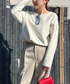 【ロートレ アモン/LAUTRE AMONT】の【WEB限定】ふわっと毛布のぬくもりカットソー≪洗濯機で洗える≫ 人気、トレンドファッション・服の通販 founy(ファニー) ファッション Fashion レディースファッション Fashion for Women トップス・カットソー Cut & Sew Tops カットソー・ベーシックTシャツ Cut-and-Sewn Tops / Stretch Tees & Basics 洗える Machine Washable カットソー Cut and Sewn Top スクエア Square, Square Shape スリット Slit, Slit Detail 長袖 Long Sleeve, Full Sleeve プレーン Plain, Simple 無地 Plain, Solid Color 冬 Winter / This Winter エレガント 上品 Elegant ビジネス 仕事 通勤 Business / Work / Commuting thumbnail オフホワイト|ID: prp329100004739213 ipo3291000000034233822