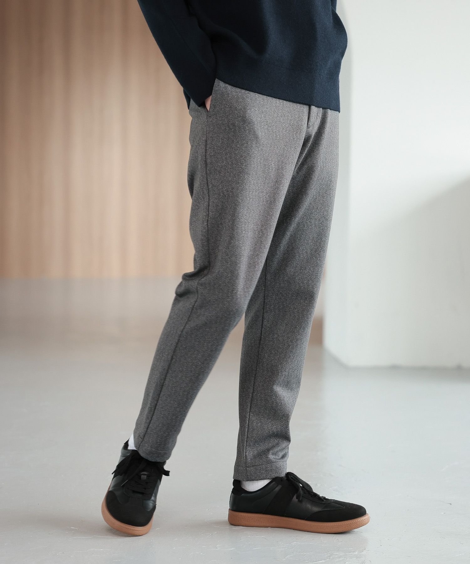 【グローバルワーク/GLOBAL WORK / MEN】のスマらくイージーパンツ+WARM/115927 インテリア・キッズ・メンズ・レディースファッション・服の通販 founy(ファニー)  ファッション Fashion メンズファッション Fashion for Men ボトムス Bottoms ウォーム Warm Fabric シンプル Simple, Minimal スタイリッシュ Stylish, Fashionable スマート Smart, Elegant スリム Slim, Slim Fit フラット Flat, Flat Shoes プリント Print, Printed Pattern ボトム Bottoms, Lower Wear おすすめ Recommended / Our Picks エレガント 上品 Elegant グレー14|ID: prp329100004739221 ipo3291000000034384146