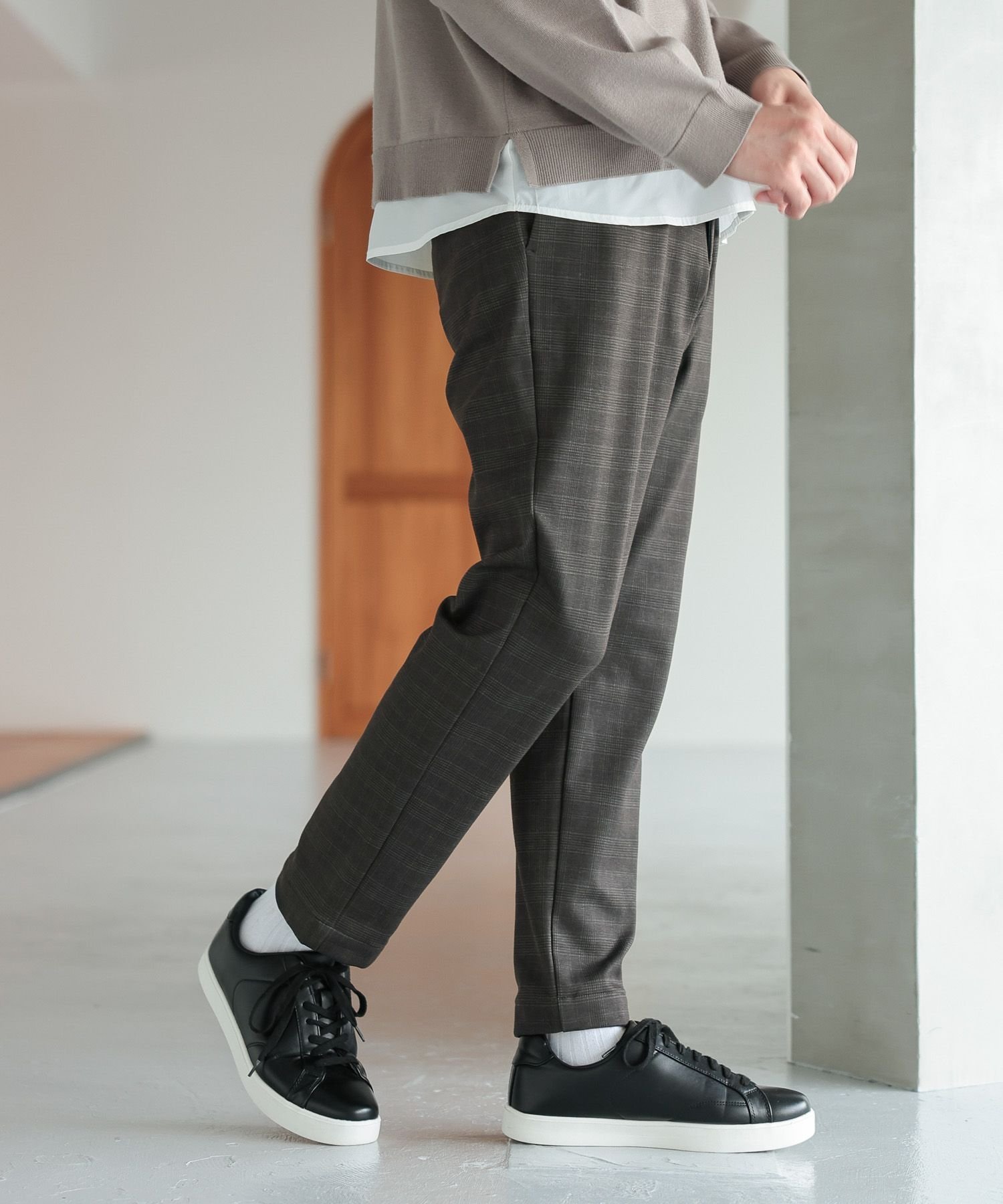 【グローバルワーク/GLOBAL WORK / MEN】のスマらくイージーパンツ+WARM/115927 インテリア・キッズ・メンズ・レディースファッション・服の通販 founy(ファニー)  ファッション Fashion メンズファッション Fashion for Men ボトムス Bottoms ウォーム Warm Fabric シンプル Simple, Minimal スタイリッシュ Stylish, Fashionable スマート Smart, Elegant スリム Slim, Slim Fit フラット Flat, Flat Shoes プリント Print, Printed Pattern ボトム Bottoms, Lower Wear おすすめ Recommended / Our Picks エレガント 上品 Elegant グレー柄17|ID: prp329100004739221 ipo3291000000034384148