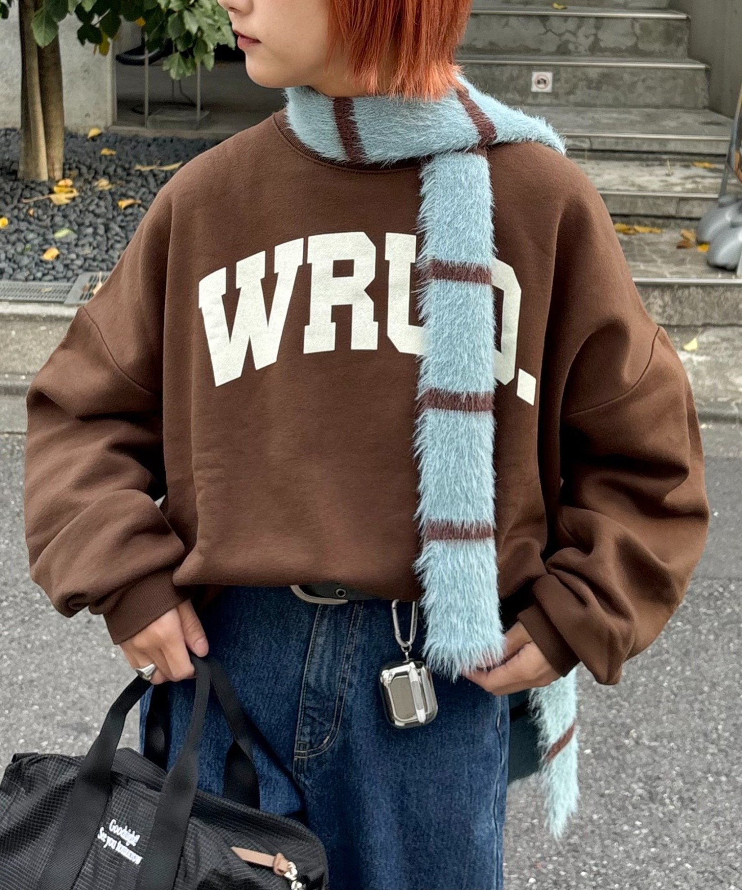 【チャオパニックティピー/CIAOPANIC TYPY】の【WEB限定】【UNISEX】WRUD.ビッグシルエット裏起毛ロゴスウェット インテリア・キッズ・メンズ・レディースファッション・服の通販 founy(ファニー) ファッション Fashion レディースファッション Fashion for Women トップス・カットソー Cut & Sew Tops レディースパーカー・カジュアルフーディー Casual Hoodies & Sweatshirts スウェット・クルーネックトップス Sweatshirts & Crewnecks / Relaxed Fit Sweat Tops スウェット / スエット Sweatshirt, Sweatwear スラックス Slacks, Dress Pants ハーフ Half, Half-Length ビッグ Big, Oversized フロント Front, Front Design ユニセックス Unisex, Genderless ロング Long, Long-Length ワイド Wide, Wide Fit おすすめ Recommended / Our Picks ブラウン|ID: prp329100004739249 ipo3291000000034635001