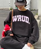 【チャオパニックティピー/CIAOPANIC TYPY】の【WEB限定】【UNISEX】WRUD.ビッグシルエット裏起毛ロゴスウェット 人気、トレンドファッション・服の通販 founy(ファニー) ファッション Fashion レディースファッション Fashion for Women トップス・カットソー Cut & Sew Tops レディースパーカー・カジュアルフーディー Casual Hoodies & Sweatshirts スウェット・クルーネックトップス Sweatshirts & Crewnecks / Relaxed Fit Sweat Tops スウェット / スエット Sweatshirt, Sweatwear スラックス Slacks, Dress Pants ハーフ Half, Half-Length ビッグ Big, Oversized フロント Front, Front Design ユニセックス Unisex, Genderless ロング Long, Long-Length ワイド Wide, Wide Fit おすすめ Recommended / Our Picks thumbnail ブラック|ID: prp329100004739249 ipo3291000000035095378