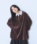 【ジーナシス/JEANASiS】のアソートボーダーラガーシャツ 人気、トレンドファッション・服の通販 founy(ファニー) ファッション Fashion レディースファッション Fashion for Women トップス・カットソー Cut & Sew Tops シャツ・ブラウス・オフィスカジュアル Elegant Blouses & Button-Ups おすすめ Recommended / Our Picks トレンド Trend, Trending Now フラット Flat, Flat Shoes ベロア Velour, Soft Velvet ボトム Bottoms, Lower Wear ボーダー Border, Stripe ロング Long, Long-Length thumbnail ダークブラウン系その他|ID: prp329100004739334 ipo3291000000035038367