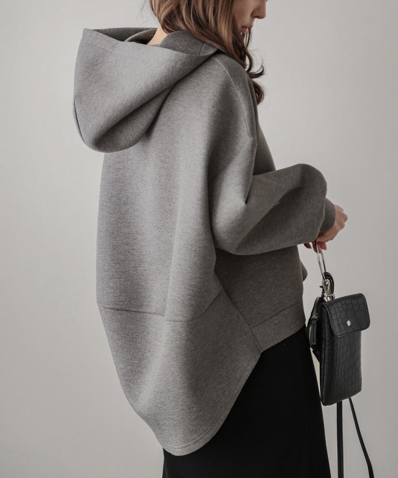 【ラジュール/Lajour】のバルーンシルエットパーカー インテリア・キッズ・メンズ・レディースファッション・服の通販 founy(ファニー) 　ファッション　Fashion　レディースファッション　Fashion for Women　トップス・カットソー　Cut & Sew Tops　レディースパーカー・カジュアルフーディー　Casual Hoodies & Sweatshirts　バルーン　Balloon, Balloon Silhouette　ダークグレー|ID: prp329100004739385 ipo3291000000034235084