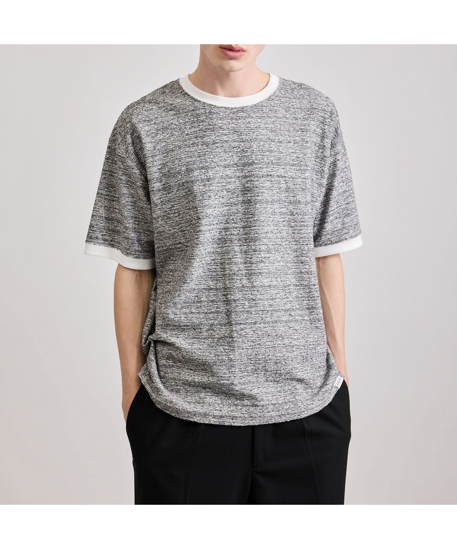 【サタデイズ ニューヨークシティ/SATURDAYS NYC】のRinger Relaxed SS Tee インテリア・キッズ・メンズ・レディースファッション・服の通販 founy(ファニー) 　ファッション　Fashion　レディースファッション　Fashion for Women　フィット　Fit, Slim Fit　リラックス　Relax, Relaxed Fit　日本製　Made In Japan　グレー(07)|ID: prp329100004739421 ipo3291000000034235510