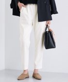 【インディヴィ/INDIVI】の人気NO.1【褒められパンツ/高ストレッチ/ウエストゴム】タックテーパードパンツ ホワイト|ID: prp329100004739426 ipo3291000000034465619