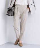 【インディヴィ/INDIVI】の人気NO.1【褒められパンツ/高ストレッチ/ウエストゴム】タックテーパードパンツ グレージュ|ID: prp329100004739426 ipo3291000000034465621