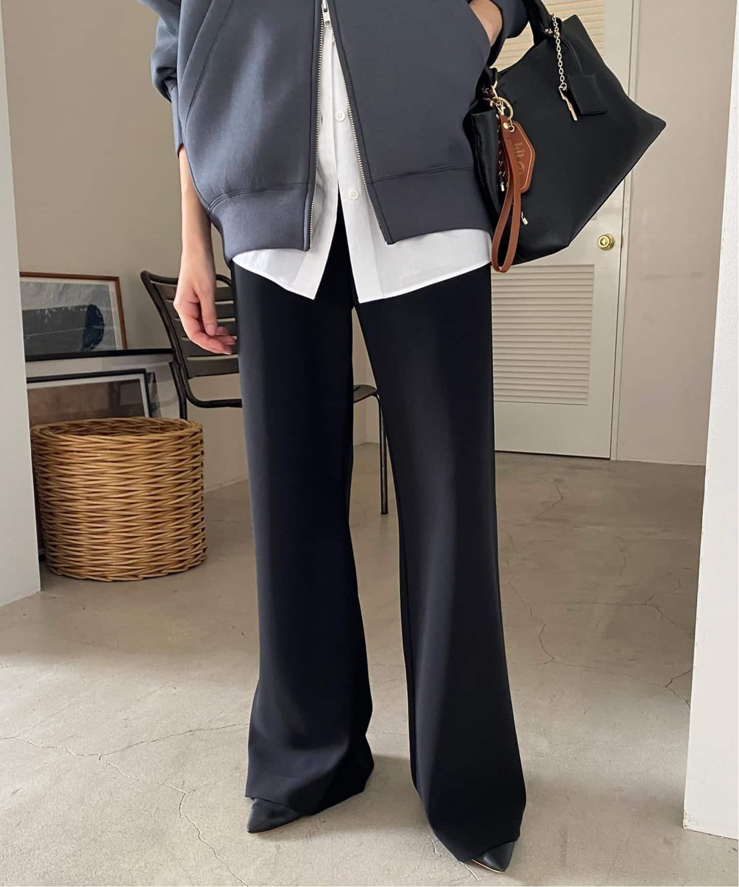 【スローブ イエナ/SLOBE IENA】の《WEBのみ4サイズ展開/WEB限定カラー有り》DOUBLECLOTHパンツ インテリア・キッズ・メンズ・レディースファッション・服の通販 founy(ファニー) 　ファッション　Fashion　レディースファッション　Fashion for Women　パンツ　Pants & Trousers　2025年　2025　2025-2026秋冬・A/W　Autumn/Winter 2025–26 AW25–26　サテン　Satin, Glossy Fabric　ダブル　Double, Double-Breasted　ポケット　Pocket, Pocket Detail　ブラック|ID: prp329100004739474 ipo3291000000034568405