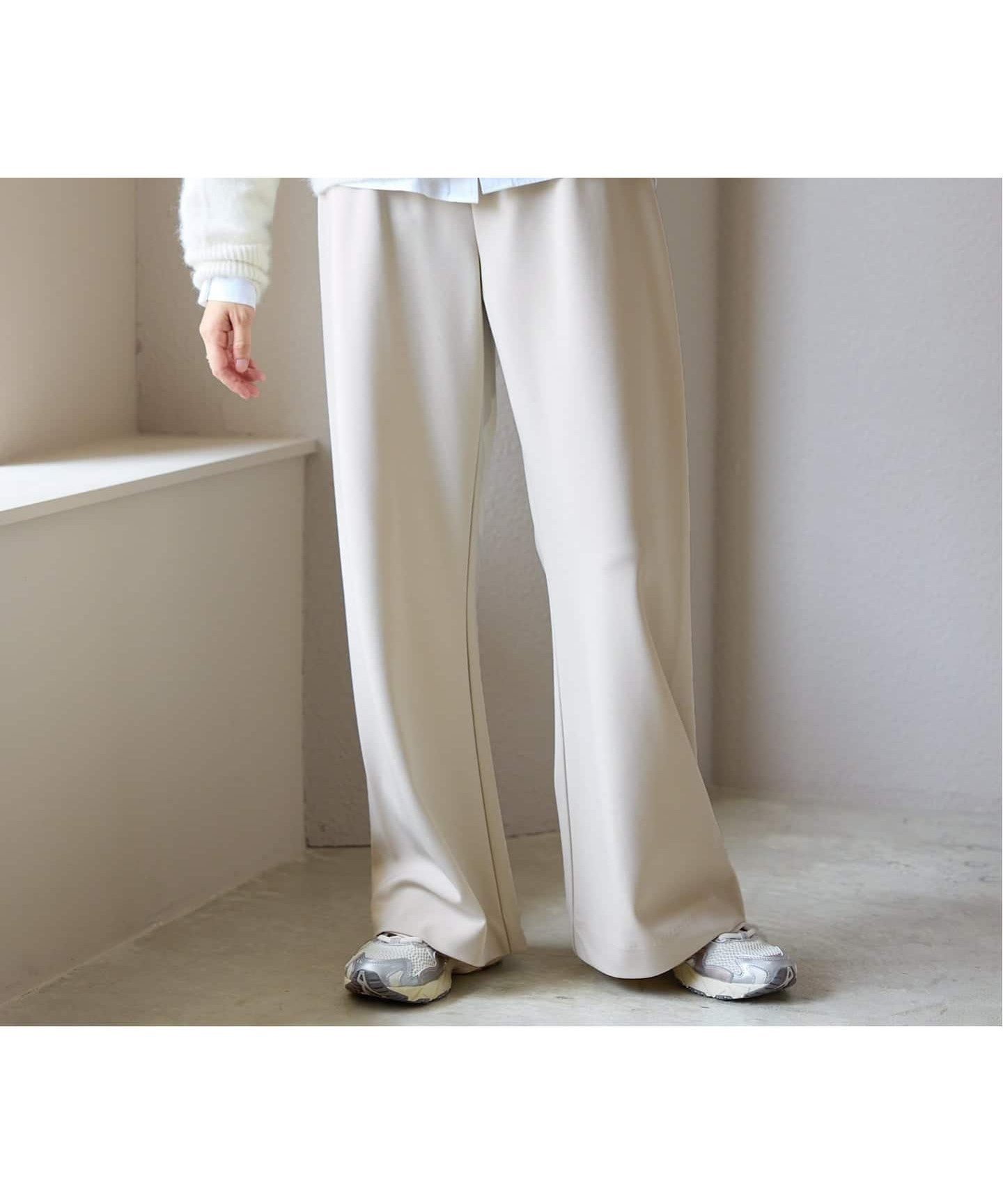 【スローブ イエナ/SLOBE IENA】の《WEBのみ4サイズ展開/WEB限定カラー有り》DOUBLECLOTHパンツ インテリア・キッズ・メンズ・レディースファッション・服の通販 founy(ファニー) 　ファッション　Fashion　レディースファッション　Fashion for Women　パンツ　Pants & Trousers　2025年　2025　2025-2026秋冬・A/W　Autumn/Winter 2025–26 AW25–26　サテン　Satin, Glossy Fabric　ダブル　Double, Double-Breasted　ポケット　Pocket, Pocket Detail　ナチュラル|ID: prp329100004739474 ipo3291000000034568407