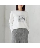 【コムサイズム/COMME CA ISM】のフラワープリント Tシャツ(長袖) ホワイト|ID: prp329100004739481 ipo3291000000034236092