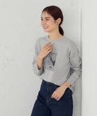 【コムサイズム/COMME CA ISM】のフラワープリント Tシャツ(長袖) グレー|ID: prp329100004739481 ipo3291000000034236094