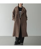 【ローリーズファーム/LOWRYS FARM】のウールライクスタンドコート 人気、トレンドファッション・服の通販 founy(ファニー) ファッション Fashion レディースファッション Fashion for Women アウター Coat / Outerwear Collection コート・ロングコート・ピーコート Long Coats, Peacoats & More スタンド Stand Collar, Upright Stand スリーブ Sleeve, Long Sleeve / Short Sleeve ダブル Double, Double-Breasted バルーン Balloon, Balloon Silhouette フェイス Face, Facial Design フロント Front, Front Design マフラー Scarf, Muffler 防寒 Cold Protection, Winter-Ready thumbnail ブラウン50|ID: prp329100004739497 ipo3291000000034236287