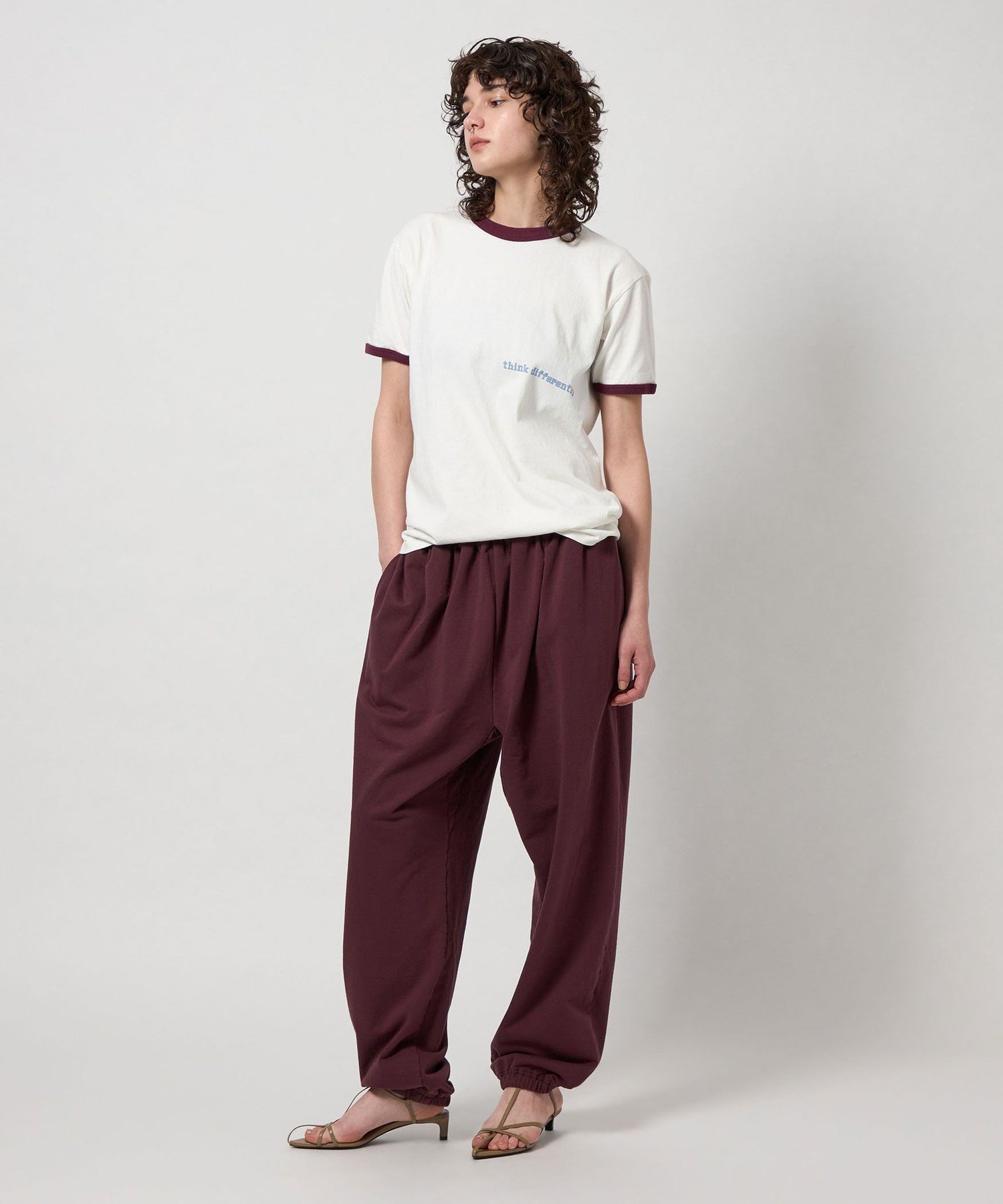 【ビューティ&ユース ユナイテッドアローズ/BEAUTY&YOUTH / UNITED ARROWS】の6(ROKU) THINK DIFFERENTRY リンガーTシャツ インテリア・キッズ・メンズ・レディースファッション・服の通販 founy(ファニー) ファッション Fashion レディースファッション Fashion for Women トップス・カットソー Cut & Sew Tops シャツ・ブラウス・オフィスカジュアル Elegant Blouses & Button-Ups ロングTシャツ・Tシャツ Longline T-Shirts & Tees フロント Front, Front Design WHITE|ID: prp329100004739512 ipo3291000000034724037