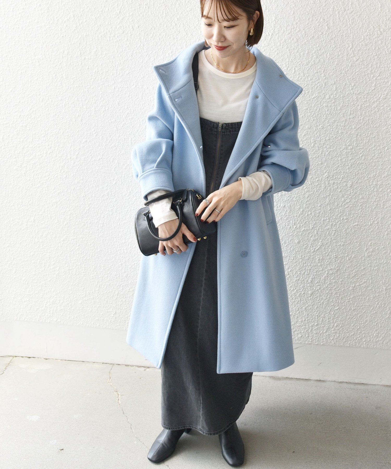 【シップス フォー ウィメン/SHIPS】のSHIPS any ノンミュールジングウール スタンドネック ロング コート インテリア・キッズ・メンズ・レディースファッション・服の通販 founy(ファニー) ファッション Fashion レディースファッション Fashion for Women アウター Coat / Outerwear Collection コート・ロングコート・ピーコート Long Coats, Peacoats & More おすすめ Recommended / Our Picks オケージョン Occasion Wear スタンド Stand Collar, Upright Stand スリーブ Sleeve, Long Sleeve / Short Sleeve バランス Balance, Style Balance リラックス Relax, Relaxed Fit ロング Long, Long-Length ビジネス 仕事 通勤 Business / Work / Commuting ライトブルー|ID: prp329100004739517 ipo3291000000034488309