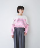 【ローリーズファーム/LOWRYS FARM】の【UNISEX】LAWSONボーダーワイドロングTシャツ 人気、トレンドファッション・服の通販 founy(ファニー) ファッション Fashion レディースファッション Fashion for Women トップス・カットソー Cut & Sew Tops シャツ・ブラウス・オフィスカジュアル Elegant Blouses & Button-Ups ロングTシャツ・Tシャツ Longline T-Shirts & Tees ユニセックス Unisex, Genderless スタンダード Standard, Basic スリット Slit, Slit Detail トレンド Trend, Trending Now バスク Basque, Basque Style フェミニン Feminine, Girly ベーシック Basic, Essential ボーダー Border, Stripe ロング Long, Long-Length ワイド Wide, Wide Fit 定番 Standard, Basic Item thumbnail ピンク25|ID: prp329100004739524 ipo3291000000034236584