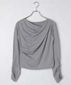【グローバルワーク/GLOBAL WORK】のドレープトップス長袖/WEB限定/599665 人気、トレンドファッション・服の通販 founy(ファニー) ファッション Fashion レディースファッション Fashion for Women トップス・カットソー Cut & Sew Tops おすすめ Recommended / Our Picks カットソー Cut and Sewn Top ギャザー Gathered, Ruffled シンプル Simple, Minimal デニム Denim, Jeans Material トレンド Trend, Trending Now ドレープ Drape, Draping Fabric 長袖 Long Sleeve, Full Sleeve thumbnail グレー18|ID: prp329100004739545 ipo3291000000034412995