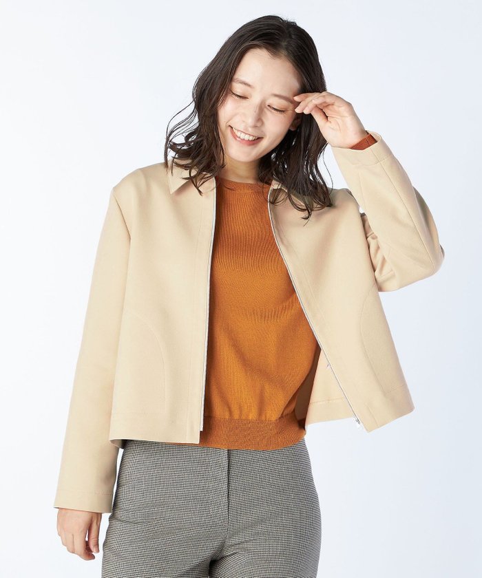 【キース/KEITH】のライトダブルクロスジャケット インテリア・キッズ・メンズ・レディースファッション・服の通販 founy(ファニー) https://founy.com/ ファッション Fashion レディースファッション Fashion for Women アウター Coat / Outerwear Collection レディースジャケット・軽アウター Jackets ジップ Zip, Zipper ジャケット Jacket, Outerwear ハンカチ Handkerchief, Hanky バランス Balance, Style Balance ベーシック Basic, Essential ポケット Pocket, Pocket Detail 無地 Plain, Solid Color |ID: prp329100004739546 ipo3291000000034509156