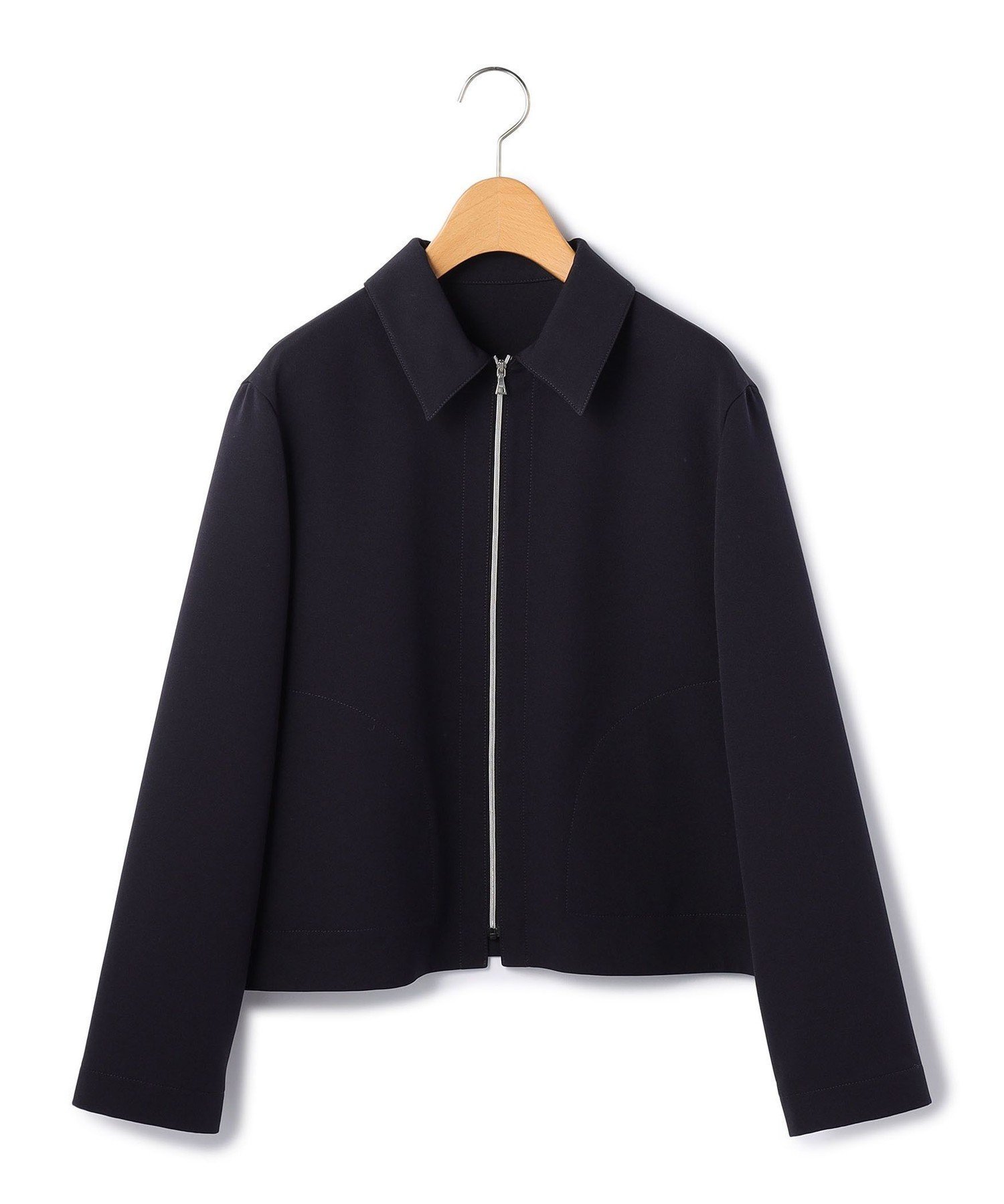 【キース/KEITH】のライトダブルクロスジャケット インテリア・キッズ・メンズ・レディースファッション・服の通販 founy(ファニー) 　ファッション　Fashion　レディースファッション　Fashion for Women　アウター　Coat / Outerwear Collection　レディースジャケット・軽アウター　Jackets　ジップ　Zip, Zipper　ジャケット　Jacket, Outerwear　ハンカチ　Handkerchief, Hanky　バランス　Balance, Style Balance　ベーシック　Basic, Essential　ポケット　Pocket, Pocket Detail　無地　Plain, Solid Color　ネイビー|ID: prp329100004739546 ipo3291000000034509158