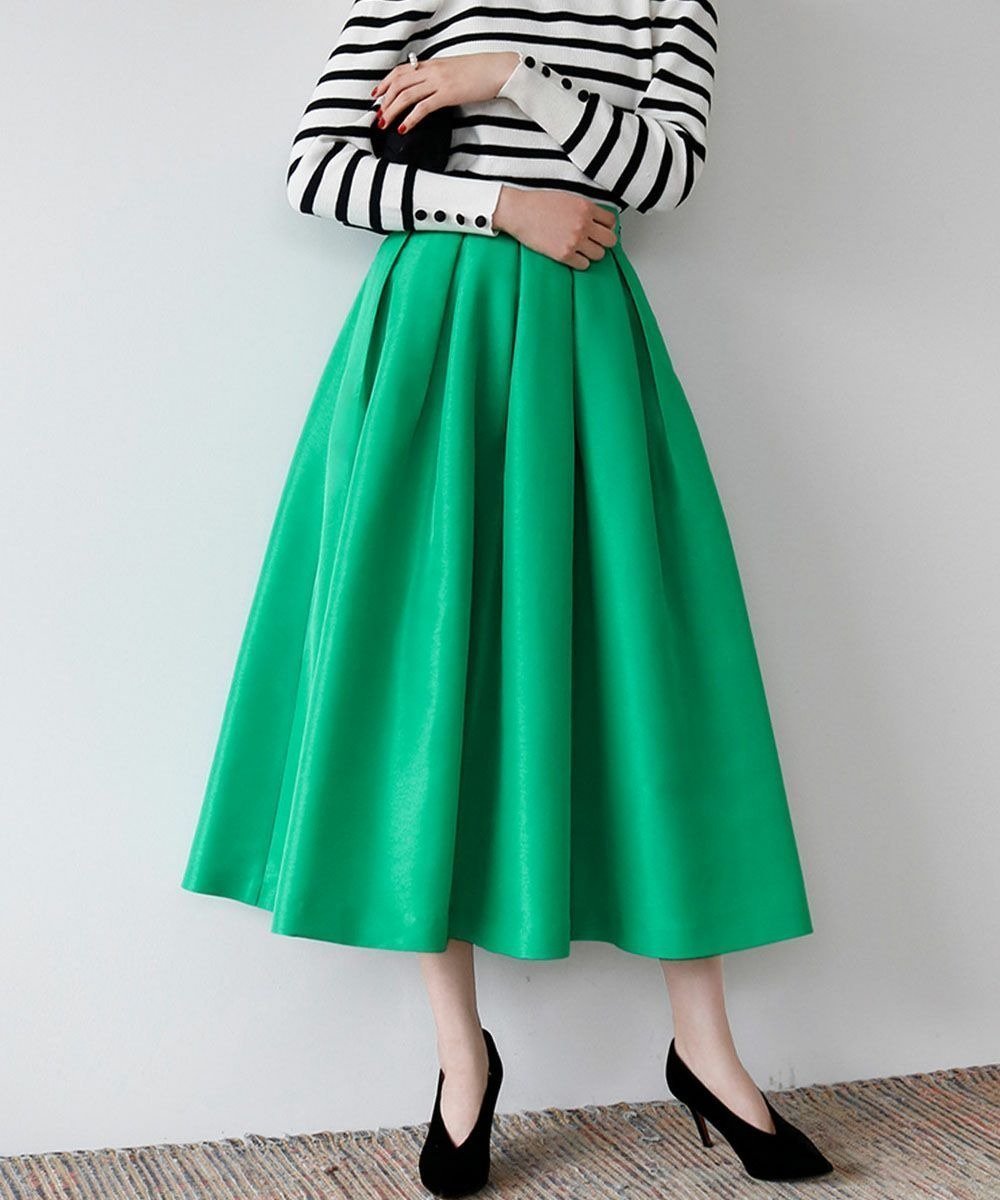 【ガール/GIRL】のグログランボックスタックフレアロングスカート インテリア・キッズ・メンズ・レディースファッション・服の通販 founy(ファニー) 　ファッション　Fashion　レディースファッション　Fashion for Women　スカート　Skirts　ロングスカート　Long Skirts / Maxi & Midi Skirts　シルバー　Silver, Metallic Silver　フレア　Flare, Flared　ボックス　Boxy, Box Shape　ロング　Long, Long-Length　再入荷　Restock / Back in Stock　エレガント 上品　Elegant　GRN|ID: prp329100004739574 ipo3291000000034651760