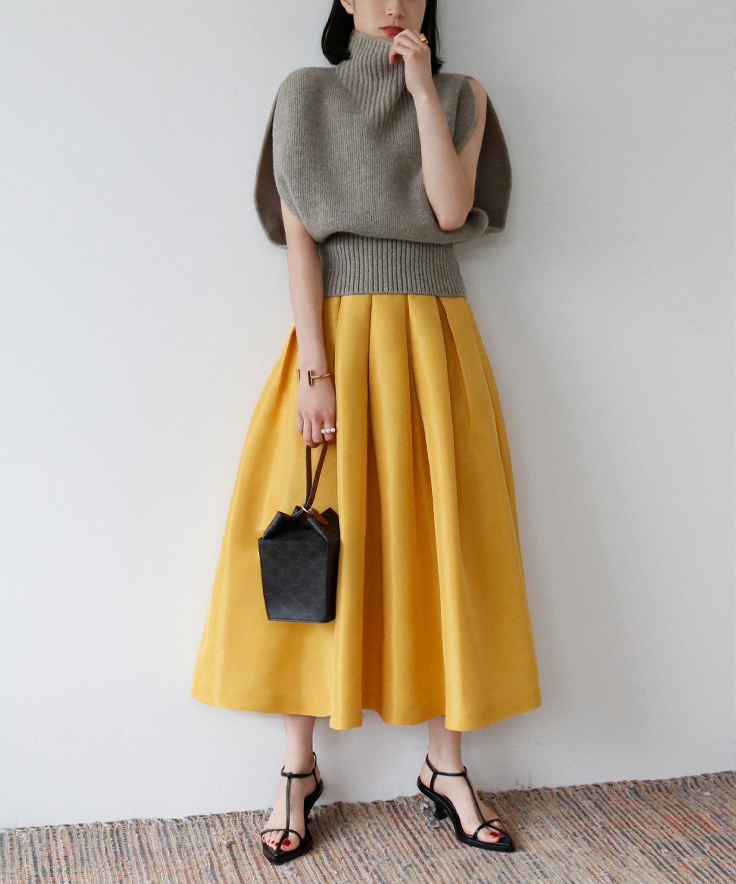 【ガール/GIRL】のグログランボックスタックフレアロングスカート インテリア・キッズ・メンズ・レディースファッション・服の通販 founy(ファニー) 　ファッション　Fashion　レディースファッション　Fashion for Women　スカート　Skirts　ロングスカート　Long Skirts / Maxi & Midi Skirts　シルバー　Silver, Metallic Silver　フレア　Flare, Flared　ボックス　Boxy, Box Shape　ロング　Long, Long-Length　再入荷　Restock / Back in Stock　エレガント 上品　Elegant　MU|ID: prp329100004739574 ipo3291000000034651761