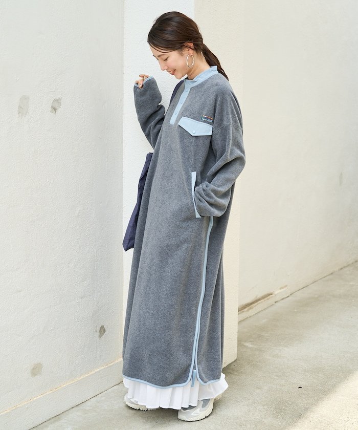 【フリークスストア/FREAK'S STORE】のFREAK S STORE OUTDOORS サイドジップ フリース ワンピース【限定展開】 25AW 人気、トレンドファッション・服の通販 founy(ファニー) ファッション Fashion レディースファッション Fashion for Women ワンピース Dresses 2025年 2025 2025-2026秋冬・A/W Autumn/Winter 2025–26 AW25–26 冬 Winter / This Winter アウトドア Outdoor Clothing サイドジップ Side Zip, Side Zipper ジップ Zip, Zipper ハイネック High Neck, Mock Neck リラックス Relax, Relaxed Fit ロング Long, Long-Length ワンポイント One Point, Statement Accent A/W・秋冬 Autumn/Winter other-1|ID: prp329100004739595 ipo3291000000034643764