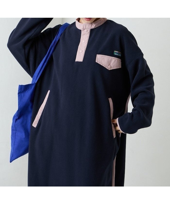 【フリークスストア/FREAK'S STORE】のFREAK S STORE OUTDOORS サイドジップ フリース ワンピース【限定展開】 25AW インテリア・キッズ・メンズ・レディースファッション・服の通販 founy(ファニー) ファッション Fashion レディースファッション Fashion for Women ワンピース Dresses 2025年 2025 2025-2026秋冬・A/W Autumn/Winter 2025–26 AW25–26 冬 Winter / This Winter アウトドア Outdoor Clothing サイドジップ Side Zip, Side Zipper ジップ Zip, Zipper ハイネック High Neck, Mock Neck リラックス Relax, Relaxed Fit ロング Long, Long-Length ワンポイント One Point, Statement Accent A/W・秋冬 Autumn/Winter ネイビー|ID: prp329100004739595 ipo3291000000034643771