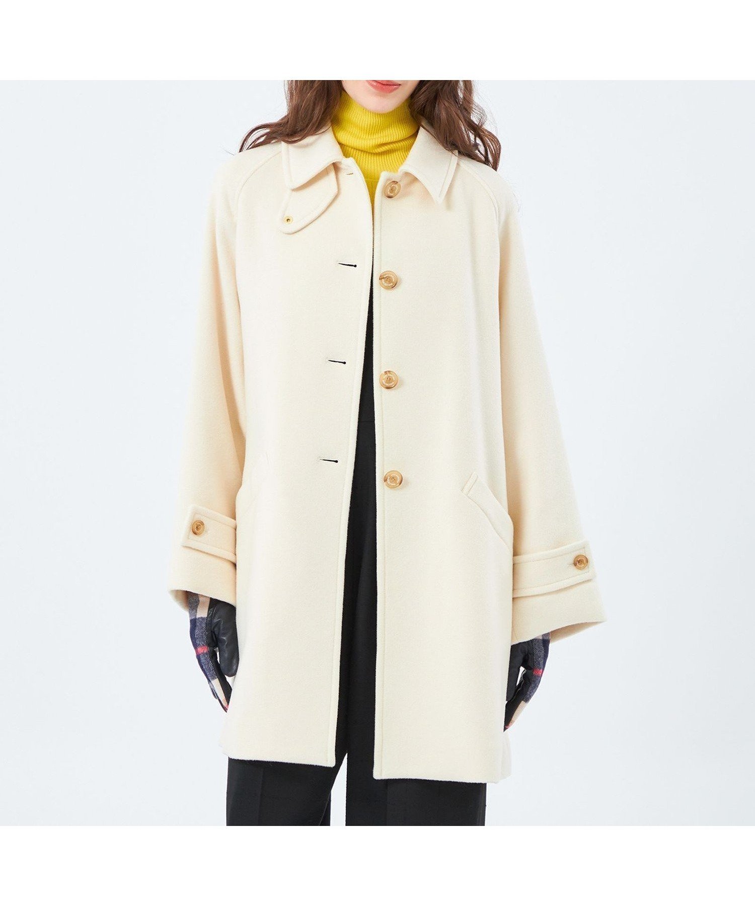 【マッキントッシュ フィロソフィー/MACKINTOSH PHILOSOPHY】の【WELBURY(ウェルベリー)】ウールメルトン製 インテリア・キッズ・メンズ・レディースファッション・服の通販 founy(ファニー) ファッション Fashion レディースファッション Fashion for Women コンパクト Compact, Small Size バランス Balance, Style Balance フォルム Silhouette, Form フラップ Flap, Flap Pocket フロント Front, Front Design メルトン Melton, Heavy Wool 人気 Popular, Best Seller オフホワイト|ID: prp329100004739604 ipo3291000000035168663