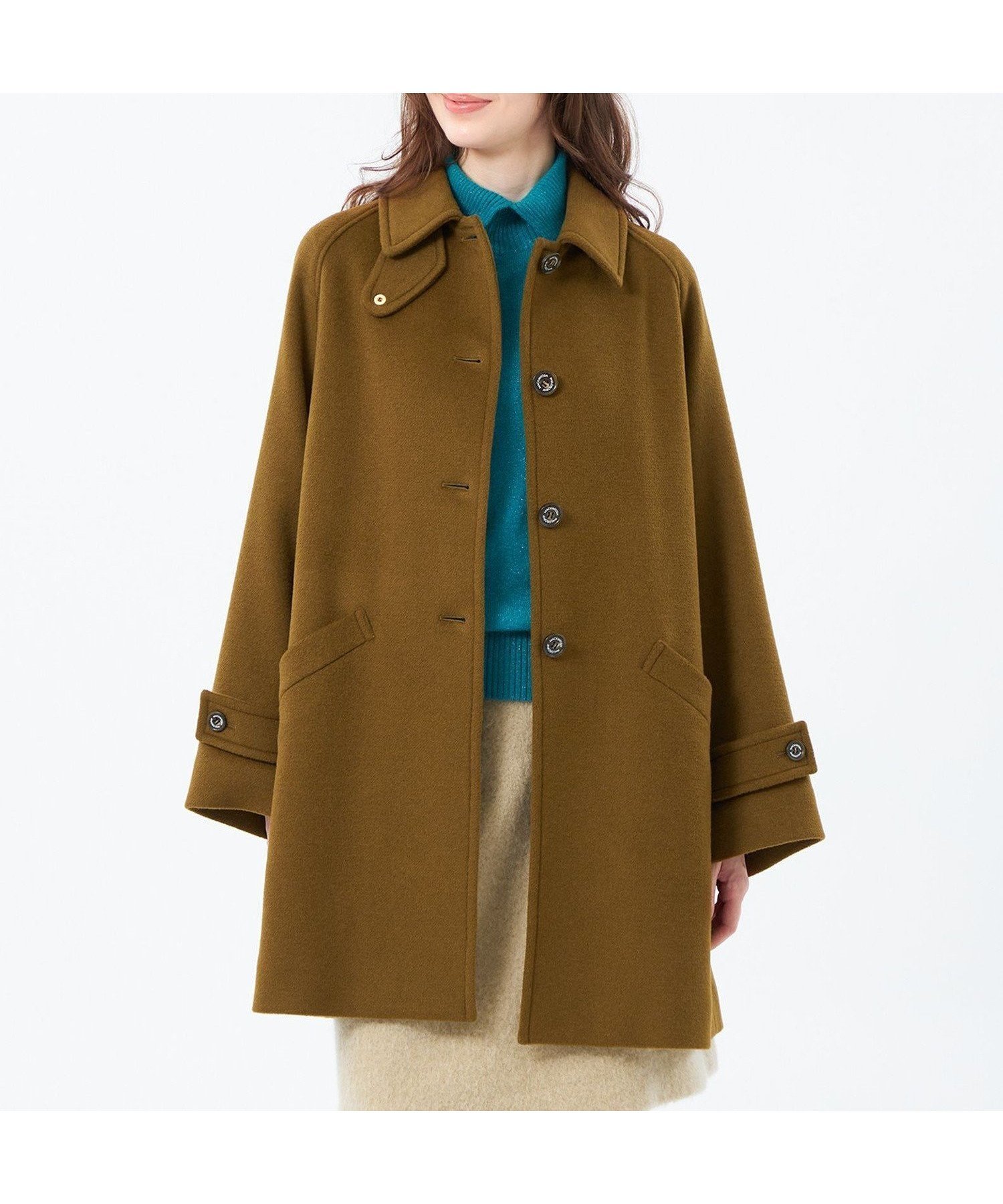 【マッキントッシュ フィロソフィー/MACKINTOSH PHILOSOPHY】の【WELBURY(ウェルベリー)】ウールメルトン製 インテリア・キッズ・メンズ・レディースファッション・服の通販 founy(ファニー) ファッション Fashion レディースファッション Fashion for Women コンパクト Compact, Small Size バランス Balance, Style Balance フォルム Silhouette, Form フラップ Flap, Flap Pocket フロント Front, Front Design メルトン Melton, Heavy Wool 人気 Popular, Best Seller キャメル|ID: prp329100004739604 ipo3291000000035168668