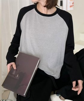 【アイモハ/aimoha】のaimoha -select-/ラグランスリーブ長袖Tシャツ 人気、トレンドファッション・服の通販 founy(ファニー) ファッション Fashion レディースファッション Fashion for Women トップス・カットソー Cut & Sew Tops シャツ・ブラウス・オフィスカジュアル Elegant Blouses & Button-Ups ロングTシャツ・Tシャツ Longline T-Shirts & Tees おすすめ Recommended / Our Picks カーディガン Cardigan, Knitwear シューズ Shoes, Footwear ショート Short, Short Length シンプル Simple, Minimal ジャケット Jacket, Outerwear スタイリッシュ Stylish, Fashionable スニーカー Sneakers, Trainers スリーブ Sleeve, Long Sleeve / Short Sleeve デニム Denim, Jeans Material バランス Balance, Style Balance リラックス Relax, Relaxed Fit 長袖 Long Sleeve, Full Sleeve |ID:prp329100004739648