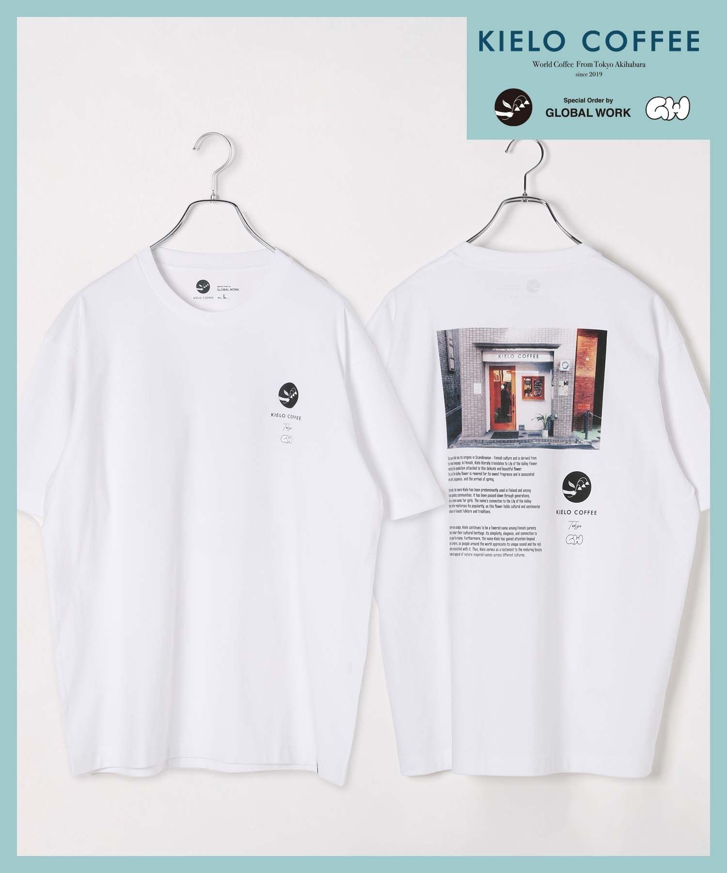 【グローバルワーク/GLOBAL WORK】のKIELO COFFEE Tシャツ/323524 インテリア・キッズ・メンズ・レディースファッション・服の通販 founy(ファニー) 　ファッション　Fashion　レディースファッション　Fashion for Women　トップス・カットソー　Cut & Sew Tops　シャツ・ブラウス・オフィスカジュアル　Elegant Blouses & Button-Ups　ロングTシャツ・Tシャツ　Longline T-Shirts & Tees　おすすめ　Recommended / Our Picks　グラフィック　Graphic, Graphic Design　コラボ　Collaboration, Collab　ボトム　Bottoms, Lower Wear　リラックス　Relax, Relaxed Fit　ワイド　Wide, Wide Fit　ワーク　Workwear, Utility Style　エレガント 上品　Elegant　バックフォトホワイト04|ID: prp329100004739650 ipo3291000000035190481