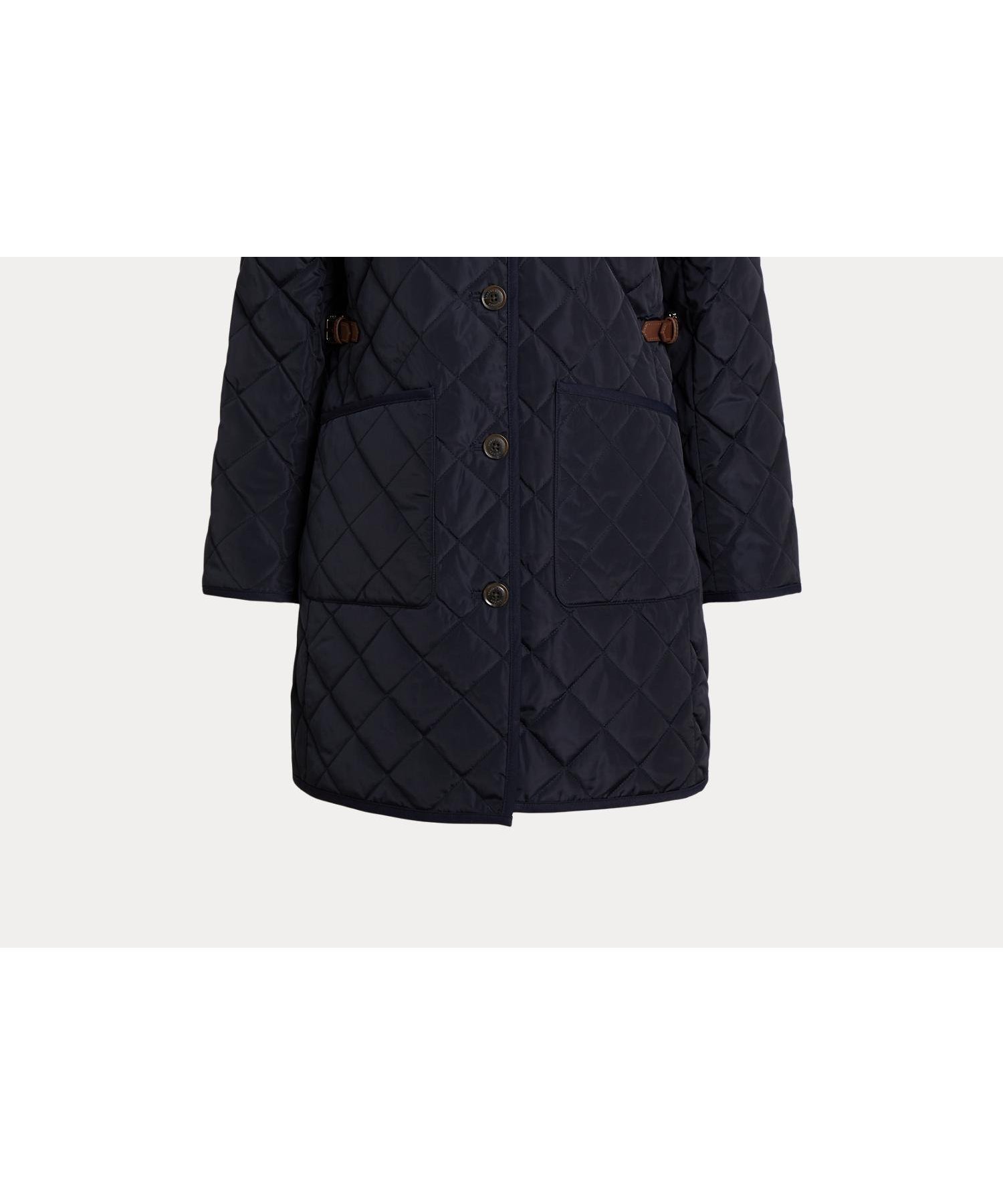 【ラルフローレン/RALPH LAUREN】のフーデッド ダイヤモンドキルテッド コート 人気、トレンドファッション・服の通販 founy(ファニー) 　ファッション　Fashion　レディースファッション　Fashion for Women　アウター　Coat / Outerwear Collection　コート・ロングコート・ピーコート　Long Coats, Peacoats & More　キルティング　Quilted, Quilting　ジャケット　Jacket, Outerwear　スタイリッシュ　Stylish, Fashionable　ストレート　Straight, Straight Cut　ダイヤモンド　Diamond, Brilliant Cut　パッチ　Patch, Appliqué　フィット　Fit, Slim Fit　フェイクレザー　Faux Leather, PU Leather　フロント　Front, Front Design　ポケット　Pocket, Pocket Detail　モックネック　Mock Neck, Short Turtleneck　長袖　Long Sleeve, Full Sleeve　 other-1|ID: prp329100004739653 ipo3291000000034569874