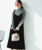 【ビームス ウイメン/BEAMS】のニット プルオーバー * キャミ ワンピース セット GREY*BLACK|ID: prp329100004739656 ipo3291000000034633156