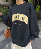 【ディスコート/Discoat】の【WEB限定】ヘヴィウェイトカレッジロゴビッグスウェット 人気、トレンドファッション・服の通販 founy(ファニー) ファッション Fashion レディースファッション Fashion for Women トップス・カットソー Cut & Sew Tops レディースパーカー・カジュアルフーディー Casual Hoodies & Sweatshirts スウェット・クルーネックトップス Sweatshirts & Crewnecks / Relaxed Fit Sweat Tops プリント Print, Printed Pattern ロング Long, Long-Length 定番 Standard, Basic Item thumbnail ネイビー|ID: prp329100004739678 ipo3291000000034353817