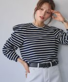 【ガール/GIRL】のパワーショルダー ボーダー クルーネック プルオーバー カットソー NAIV|ID: prp329100004739700 ipo3291000000034238395