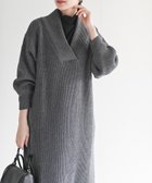 【アールピーエス/rps】のショールカラーニットワンピース 人気、トレンドファッション・服の通販 founy(ファニー) ファッション Fashion レディースファッション Fashion for Women ワンピース Dresses ニットワンピース Knit Dresses ポケット Pocket, Pocket Detail リブニット Rib Knit, Ribbed Knit エレガント 上品 Elegant thumbnail 杢チャコール|ID: prp329100004739717 ipo3291000000034928828