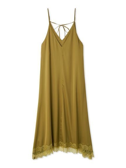 【ミラオーウェン/Mila Owen】のサテンレーストリミングナローキャミワンピース インテリア・キッズ・メンズ・レディースファッション・服の通販 founy(ファニー) 　ファッション　Fashion　レディースファッション　Fashion for Women　ワンピース　Dresses　キャミソールワンピース　Camisole Dresses　エレガント 上品　Elegant　秋　Autumn　キャミワンピース　Cami Dress, Slip Dress　サテン　Satin, Glossy Fabric　シンプル　Simple, Minimal　スマート　Smart, Elegant　デニム　Denim, Jeans Material　ドレス　Dress, One-Piece　ベロア　Velour, Soft Velvet　リボン　Ribbon, Bow　レース　Lace, Lace Fabric　OLV[027]|ID: prp329100004739754 ipo3291000000035134473