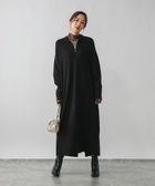 【グローバルワーク/GLOBAL WORK】のハーフZIPアゼニットワンピース/579499 ブラック09|ID:prp329100004739757