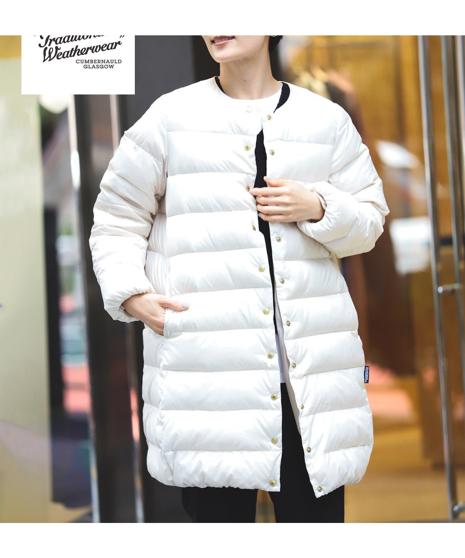 【デミルクス ビームス/Demi-Luxe BEAMS】の【期間限定+10%ポイントバック】【WEB限定】raditional Weatherwear / ARKLEY LONG ダウン インテリア・キッズ・メンズ・レディースファッション・服の通販 founy(ファニー) ファッション Fashion レディースファッション Fashion for Women バッグ Bags インナー Innerwear キルティング Quilted, Quilting ジャケット Jacket, Outerwear ダウン Down, Puffer ドット Polka Dot, Dot Pattern ベーシック Basic, Essential OFF_WHITE|ID: prp329100004739776 ipo3291000000034787206