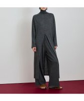 【ハウス オブ ロータス/HOUSE OF LOTUS】のウーステッドメリノウールワンピース 人気、トレンドファッション・服の通販 founy(ファニー) ファッション Fashion レディースファッション Fashion for Women ワンピース Dresses シンプル Simple, Minimal スタンダード Standard, Basic スリット Slit, Slit Detail タートルネック Turtleneck, High Neck プリント Print, Printed Pattern ロング Long, Long-Length A/W・秋冬 Autumn/Winter |ID:prp329100004739801
