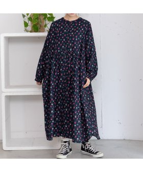 【プードゥドゥ/POU DOU DOU】のフラワープリント切替ギャザーワンピース 人気、トレンドファッション・服の通販 founy(ファニー) ファッション Fashion レディースファッション Fashion for Women ワンピース Dresses ギャザー Gathered, Ruffled 切替 Switching, Contrast Panel スマート Smart, Elegant タートルネック Turtleneck, High Neck フラワー Flower, Floral プリント Print, Printed Pattern ポケット Pocket, Pocket Detail 羽織 Haori, Light Jacket |ID:prp329100004739803