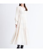 【ノエラ/Noela】のティアードサテンワンピース オフホワイト|ID: prp329100004739822 ipo3291000000034380666