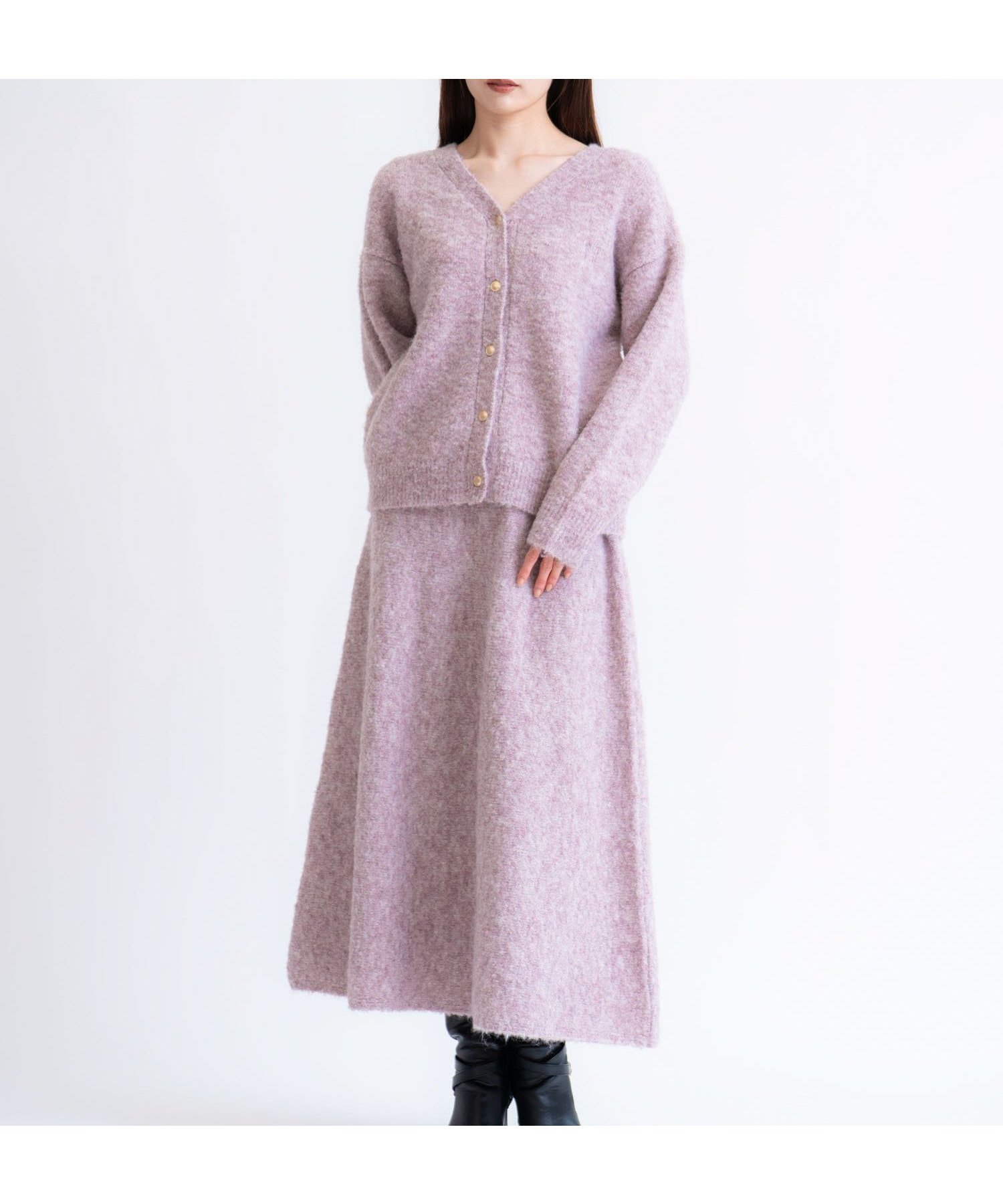 【ノエラ/Noela】のロゴ刺繍シャギーニットセットアップ インテリア・キッズ・メンズ・レディースファッション・服の通販 founy(ファニー) 　ファッション　Fashion　レディースファッション　Fashion for Women　トップス・カットソー　Cut & Sew Tops　ニット　Knit Tops & Sweaters　セットアップ　Set-Up, Coordinated Outfit　ポケット　Pocket, Pocket Detail　リラックス　Relax, Relaxed Fit　ピンク|ID: prp329100004739825 ipo3291000000034380704