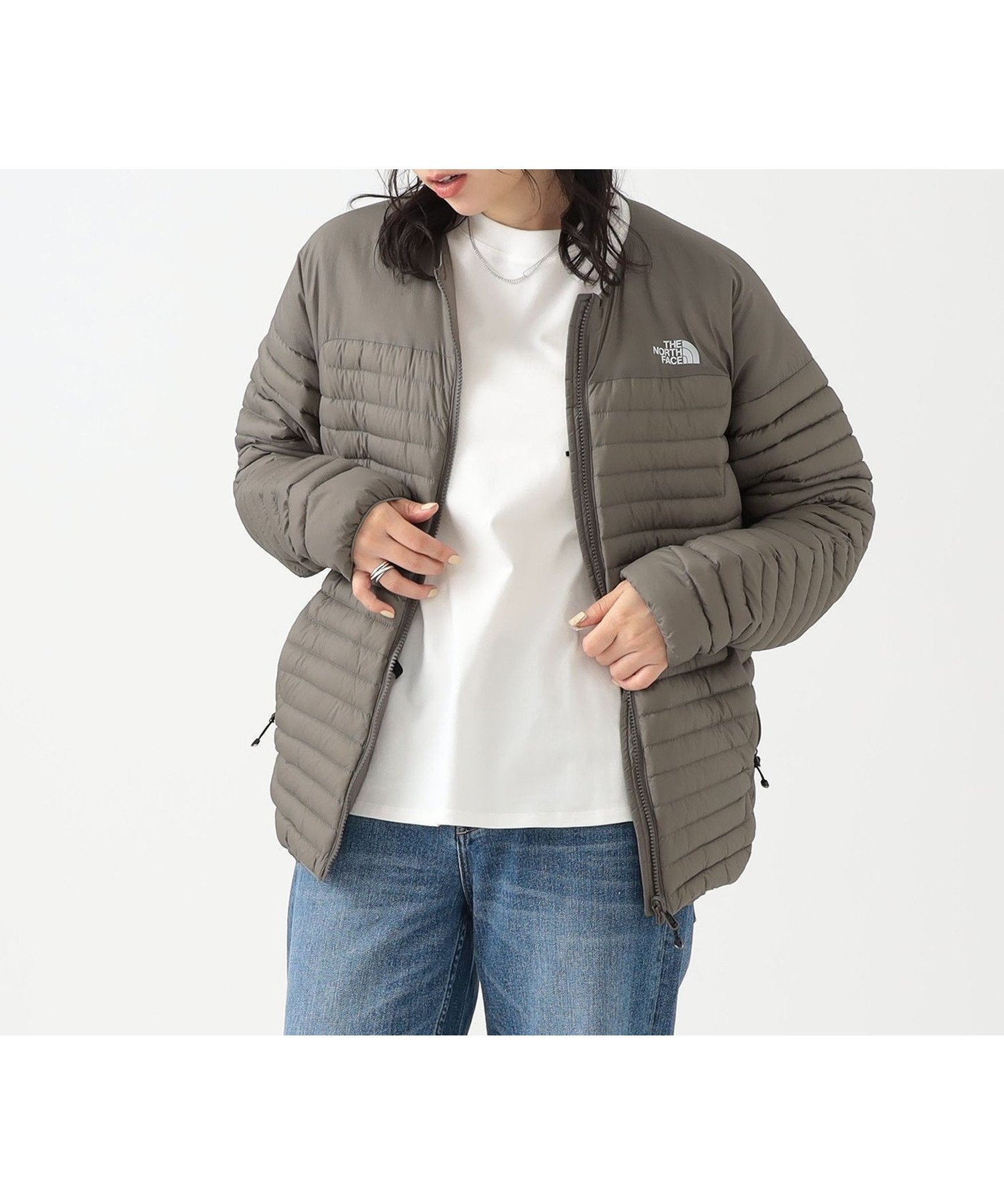 【ビーミングライフストアバイビームス/B:MING LIFE STORE by BEAMS】のTHE NORTH FACE / サンダー ラウンドネック ジャケット(S~M) NY82511 25AW 秋冬 アウター ライトアウター インテリア・キッズ・メンズ・レディースファッション・服の通販 founy(ファニー) 　ファッション　Fashion　レディースファッション　Fashion for Women　アウター　Coat / Outerwear Collection　レディースジャケット・軽アウター　Jackets　アウトドア　Outdoor Clothing　カーディガン　Cardigan, Knitwear　軽量　Lightweight, Ultra Light　ショート　Short, Short Length　ジャケット　Jacket, Outerwear　ダウン　Down, Puffer　ポケット　Pocket, Pocket Detail　ラウンド　Round, Round Neck　ランニング　Running, Running Wear, Activewear, Jogging　リバーシブル　Reversible, Two-Sided　A/W・秋冬　Autumn/Winter　再入荷　Restock / Back in Stock　おすすめ　Recommended / Our Picks　2025年　2025　2025-2026秋冬・A/W　Autumn/Winter 2025–26 AW25–26　マッシュルーム|ID: prp329100004739846 ipo3291000000034239475